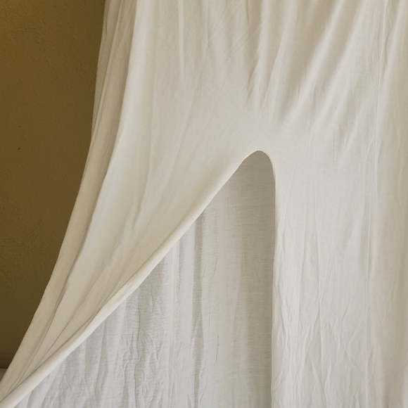 NWT Peace Love Word Boheme White Gabi Maxi Skirt with Slit Pantotene #1 - Picture 10 of 11